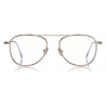 Tom Ford - Round Shape Optical - Occhiali da Vista Rotondi - Oro Rosa - FT5691-B - Occhiali da Vista - Tom Ford Eyewear