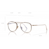 Tom Ford - Round Shape Optical - Round Optical Glasses - Rose Gold - FT5691-B - Optical Glasses - Tom Ford Eyewear