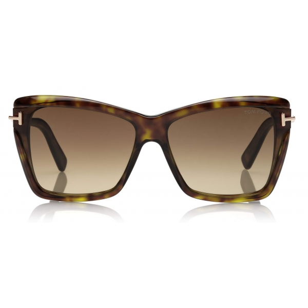 Tom Ford - Leah Sunglasses - Square Sunglasses - Dark Havana - FT0849 - Sunglasses - Tom Ford Eyewear