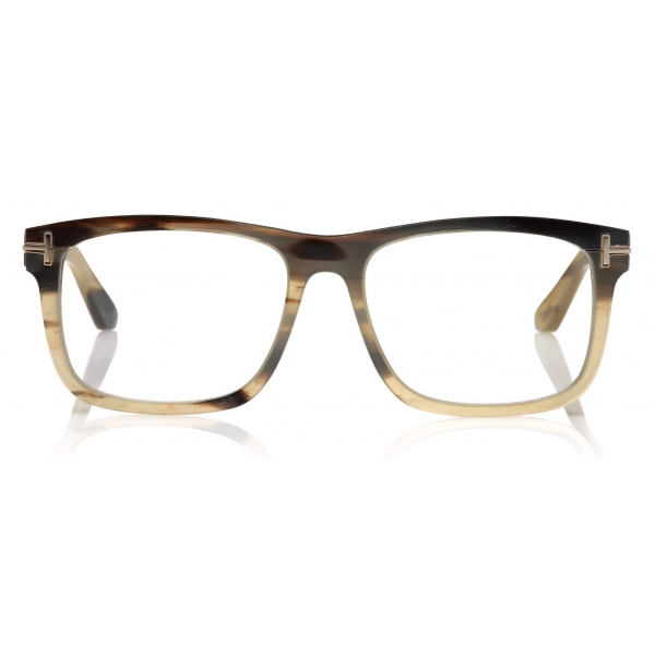 Tom Ford - Square Horn Optical - Occhiali da Vista Quadrati - Corno Verde - FT5719-P - Occhiali da Vista - Tom Ford Eyewear