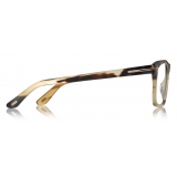 Tom Ford - Square Horn Optical - Occhiali da Vista Quadrati - Corno Verde - FT5719-P - Occhiali da Vista - Tom Ford Eyewear