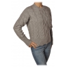 Pinko - Maglia Chianti con Lavorazione Treccia - Grigio - Maglione - Made in Italy - Luxury Exclusive Collection