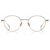 Tom Ford - Titanium Optical - Occhiali da Vista Rotondi - Oro Rosa - FT5717-P - Occhiali da Vista - Tom Ford Eyewear