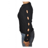 Pinko - Perforated Sweater Florida - Black - Sweater - Made in Italy - Luxury Exclusive Collection