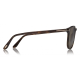 Tom Ford - Ansel Sunglasses - Occhiali da Sole Rotondi - Havana Scuro - FT0858 - Occhiali da Sole - Tom Ford Eyewear
