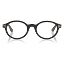 Tom Ford - Round Horn Optical - Occhiali da Vista Rotondi - Corno Nero - FT5720-P - Occhiali da Vista - Tom Ford Eyewear