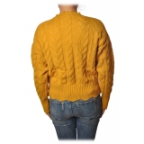 Pinko - Sweater Chianti with Braid - Yellow - Sweater - Made in Italy - Luxury Exclusive Collection