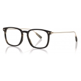 Tom Ford - Key Bridge Round Optical - Occhiali da Vista Rotondi - Corno - FT5722-P - Occhiali da Vista - Tom Ford Eyewear