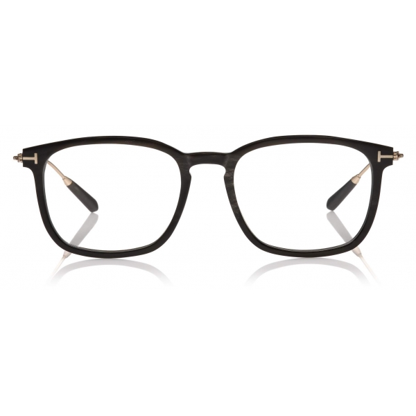 Tom Ford - Key Bridge Round Horn Optical - Round Optical Glasses - Dark Horn - FT5722-P - Optical Glasses - Tom Ford Eyewear