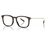Tom Ford - Key Bridge Round Horn Optical - Round Optical Glasses - Dark Horn - FT5722-P - Optical Glasses - Tom Ford Eyewear
