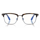 Tom Ford - Rectangular Optical - Occhiali da Vista  - Havana Scuro - FT5683-B - Occhiali da Vista - Tom Ford Eyewear