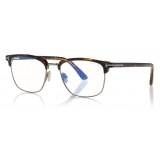 Tom Ford - Rectangular Optical - Occhiali da Vista  - Havana Scuro - FT5683-B - Occhiali da Vista - Tom Ford Eyewear