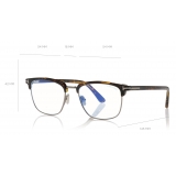 Tom Ford - Rectangular Optical - Occhiali da Vista  - Havana Scuro - FT5683-B - Occhiali da Vista - Tom Ford Eyewear