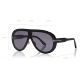 Tom Ford - Troy Sunglasses - Round Sunglasses - Black - FT0836 - Sunglasses - Tom Ford Eyewear