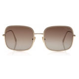 Tom Ford - Keira Sunglasses - Occhiali da Sole Quadrati - Oro Rosa Lucido - FT0865 - Occhiali da Sole - Tom Ford Eyewear