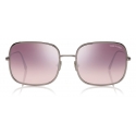 Tom Ford - Keira Sunglasses - Occhiali da Sole Quadrati - Rutenio Chiaro Lucido - FT0865 - Occhiali da Sole - Tom Ford Eyewear