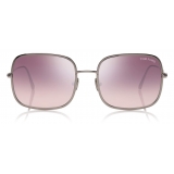 Tom Ford - Keira Sunglasses - Square Sunglasses - Shiny Light Ruthenium - FT0865 - Sunglasses - Tom Ford Eyewear