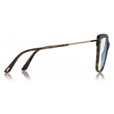Tom Ford - Square Shape Optical - Occhiali da Vista Quadrati - Havana - FT5704-B - Occhiali da Vista - Tom Ford Eyewear