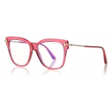 Tom Ford - Square Shape Optical - Occhiali da Vista Quadrati - Rosso - FT5704-B - Occhiali da Vista - Tom Ford Eyewear