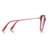 Tom Ford - Square Shape Optical - Occhiali da Vista Quadrati - Rosso - FT5704-B - Occhiali da Vista - Tom Ford Eyewear