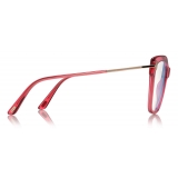 Tom Ford - Square Shape Optical - Square Optical Glasses - Red - FT5704-B - Optical Glasses - Tom Ford Eyewear