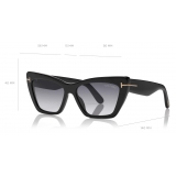 Tom Ford - Wyatt Sunglasses - Occhiali da Sole Quadrati - Nero - FT0871 - Occhiali da Sole - Tom Ford Eyewear