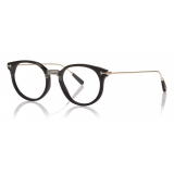 Tom Ford - Titanium Optical - Occhiali da Vista Rotondi - Corno Nero - FT5723-P - Occhiali da Vista - Tom Ford Eyewear