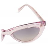 Emilio Pucci - Logo Cat-Eye Sunglasses - Light Pink - Sunglasses - Emilio Pucci Eyewear