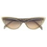 Emilio Pucci - Occhiali da Sole Logo Cat-Eye - Grigio Oro - Occhiali da Sole - Emilio Pucci Eyewear