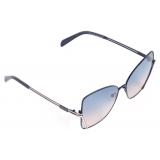 Emilio Pucci - Logo Cat-Eye Sunglasses - Blue Pink White - Sunglasses - Emilio Pucci Eyewear