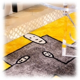Qeeboo - Carpet Dog Yellow Rectangular - Rectangular - Qeeboo Carpet by Andrea Branzi - Furnishing - Home