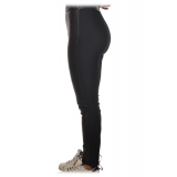 Pinko - Union Leggings with Lambskin Insert - Black - Trousers - Made in Italy - Luxury Exclusive Collection