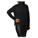 Pinko - High Neck Sweater Carignano in Alpaca Wool - Black - Sweater - Made in Italy - Luxury Exclusive Collection