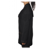 Pinko - Cardigan Ocean Drives with Fringes - Black - Sweater - Made in Italy - Luxury Exclusive Collection