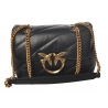Pinko - Quilted Bag Love Mini Puff Maxy with Chain and Logo - Black - Bag - Made in Italy - Luxury Exclusive Collection