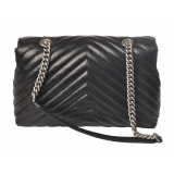 Pinko - Quilted Bag Love Lady Puff v Quilt with Chain and Logo - Black - Bag - Made in Italy - Luxury Exclusive Collection