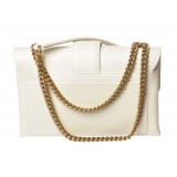 Pinko - Quilted Bag Love Mini Soft with Chain and Logo - White - Bag - Made in Italy - Luxury Exclusive Collection