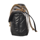 Pinko - Quilted Bag Love Mini Puff Maxy with Chain and Logo - Black - Bag - Made in Italy - Luxury Exclusive Collection