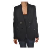 Pinko - Jacket  Fulmine4 with Jewel Buttons - Black - Jacket - Made in Italy - Luxury Exclusive Collection