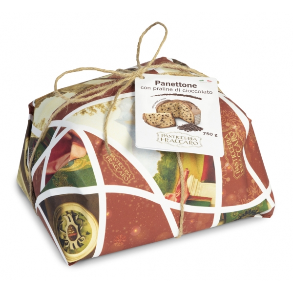 Pasticceria Fraccaro - Panettone with Chocolate - Artisan Wrapping - Artisan Panettone - Fraccaro Spumadoro