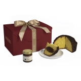 Pasticceria Fraccaro - Panettone al Cioccolato + Crema Nocciola - Gift Box - Panettone Artigianale