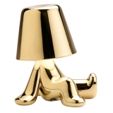 Qeeboo - Golden Brothers Bob - Gold - Qeeboo Chandelier by Stefano Giovannoni - Lighting - Home