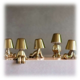 Qeeboo - Golden Brothers Bob - Gold - Qeeboo Chandelier by Stefano Giovannoni - Lighting - Home