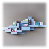 Qeeboo - Primitive Bookshelf - Blue Avio - Qeeboo Bookshelf by Studio Nucleo - Furnishing - Home