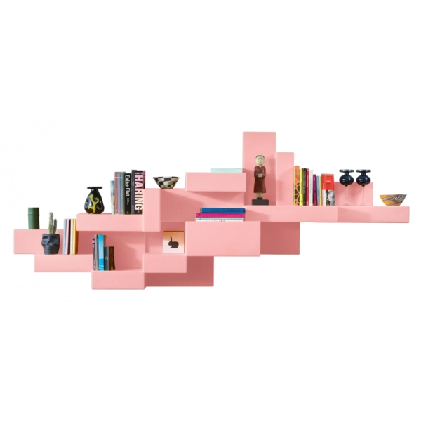 Qeeboo - Primitive Bookshelf - Pink - Qeeboo Bookshelf by Studio Nucleo - Furnishing - Home