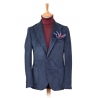 Fefè Napoli - Giacca Lagaga' Velluto Blu - Giacche - Handmade in Italy - Luxury Exclusive Collection