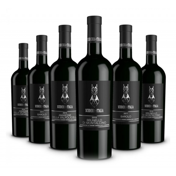 Scuderia Italia - Confezione 6 Bottiglie da Collezione - Italia - Vini Rossi - Luxury Limited Edition