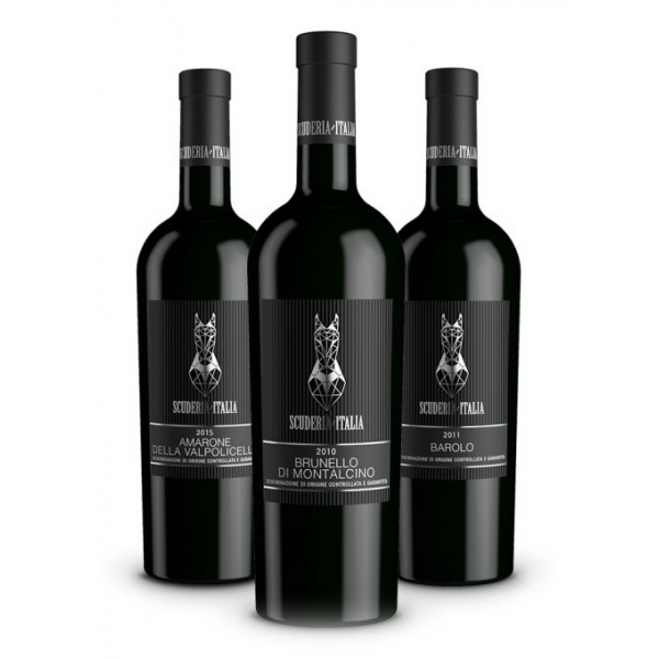 Scuderia Italia - Pack of 3 Collectible Bottles  - Italy - Red Wines - Luxury Limited Edition