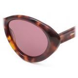 Chloé - Osco Cat-Eye Sunglasses for Women in a Bio-based Material - Havana Purple - Chloé Eyewear