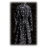 Nicolao Atelier - Denim Coat - Black for Woman - Coat - Made in Italy - Luxury Exclusive Collection